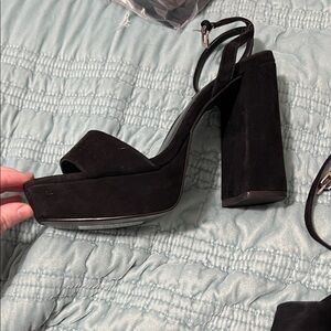 Steve Madden Elegant Black Strappy Heels